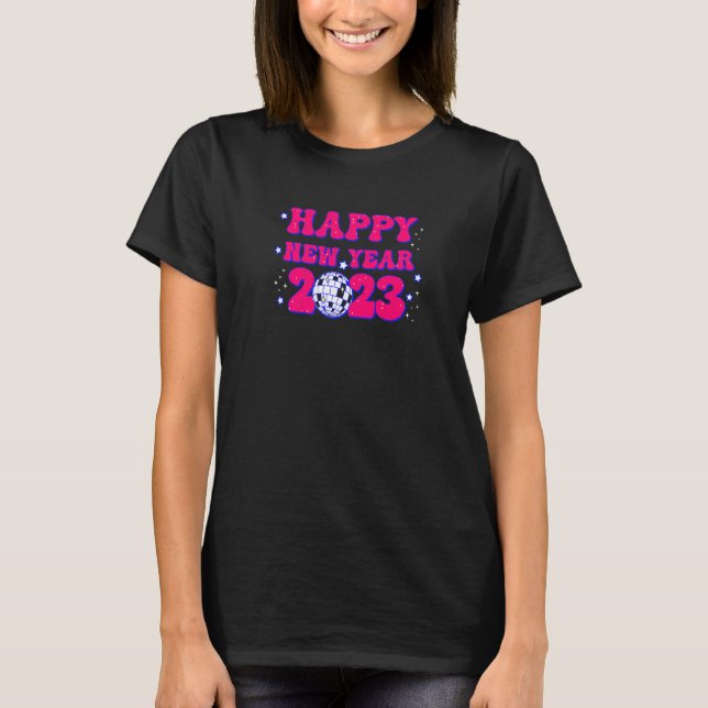 Happy New Year 2023 Matching Group New Year's Eve  T-Shirt (Front)