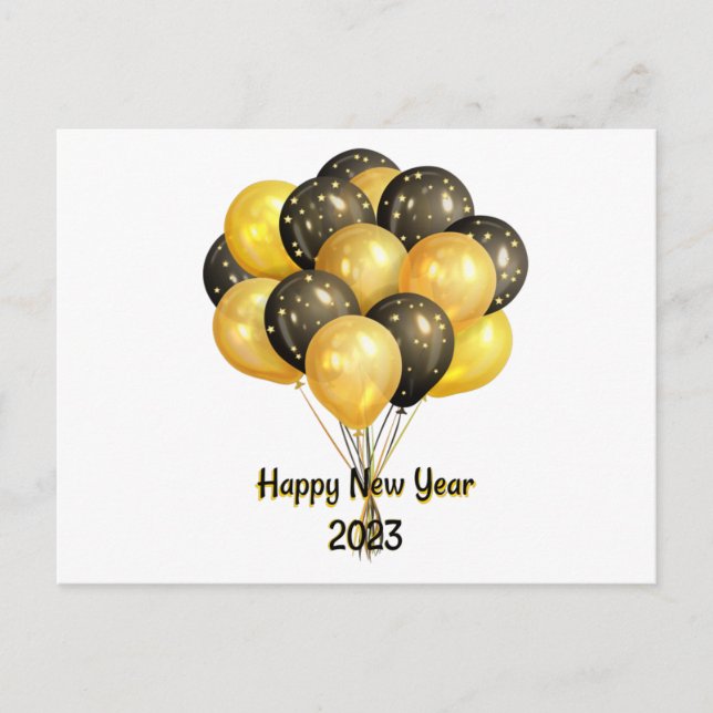 Happy New Year 2023 Postcard (Front)