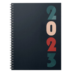 Happy new year 2023 text notebook