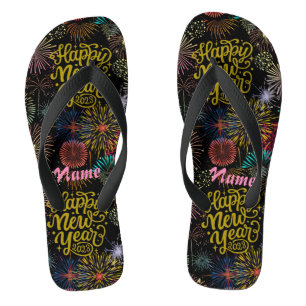 Happy New Year 2023 Thunder_Cove Flip Flops