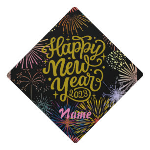 Happy New Year 2023 Thunder_Cove Graduation Cap Topper