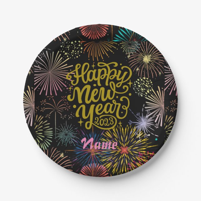 Happy New Year 2023 Thunder_Cove  Paper Plate (Front)