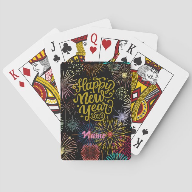 Happy New Year 2023 Thunder_Cove Playing Cards (Back)