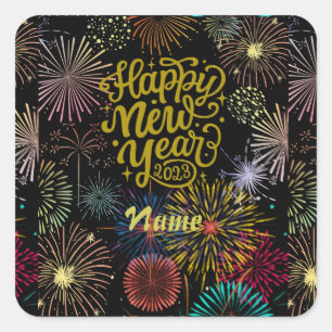 Happy New Year 2023 Thunder_Cove Square Sticker