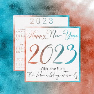 Happy New Year 2023 With Calender Card