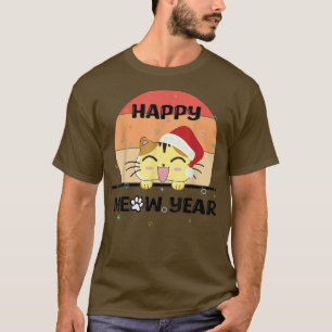 happy new year 2023 with funny cat T-Shirt