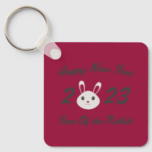 Happy New Year 2023 Year of the Rabbit Keychain