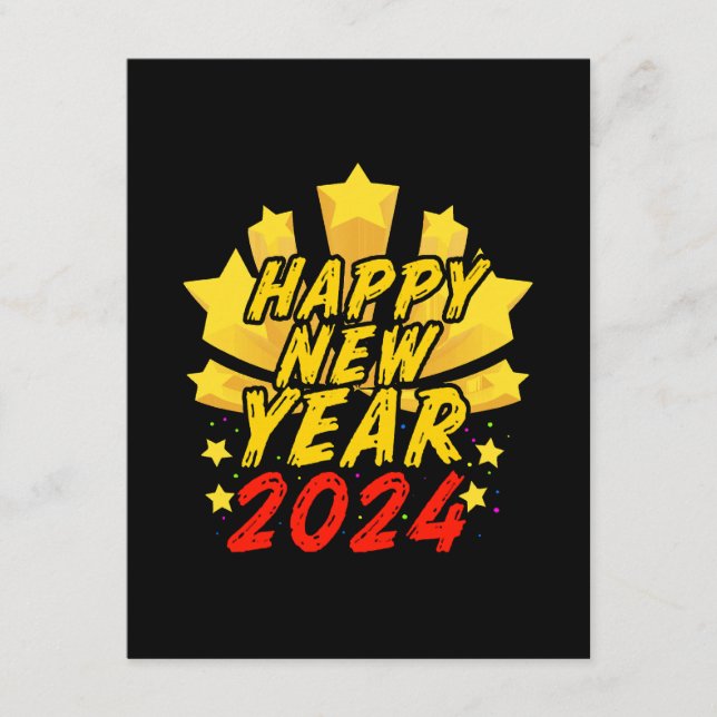 Happy New Year 2024  Enclosure Card (Front)