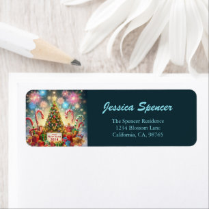 Happy New Year 2024 Firework Christmas Tree