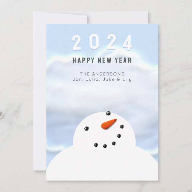 Happy New Year 2024 Holiday Card (Front)