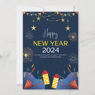 happy new year 2024 holiday card