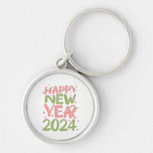 Happy New Year 2024 Keychain