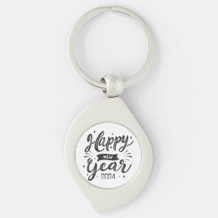 Happy new year 2024  keychain