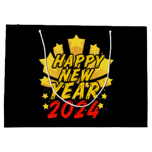 Happy New Year 2024  Large Gift Bag