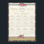 Happy New Year 2024 Magnetic Calendar Custom Logo<br><div class="desc">Happy New Year 2024 Magnetic Calendar Custom Logo. The holiday season is a perfect time to express your gratitude to your clients, employees and customers. Our customizable Happy New Year 2024 Magnetic Calendar with Custom Logo offers a way to express and customize the warmth of the season. Replace the logo...</div>