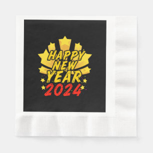 Happy New Year 2024 Napkin
