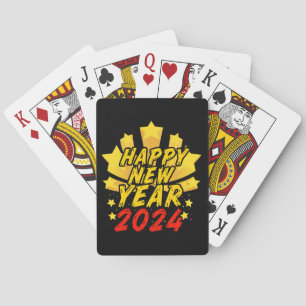 Happy New Year 2024  Playing Cards