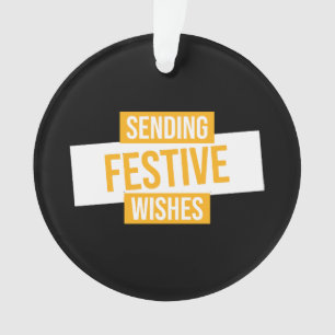 Happy new year 2024 -sending festive wishes ornament