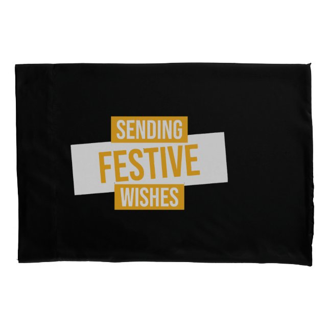 Happy new year 2024 -sending festive wishes pillowcase (Front)