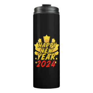 Happy New Year 2024  Thermal Tumbler