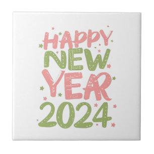 Happy New Year 2024 Tile