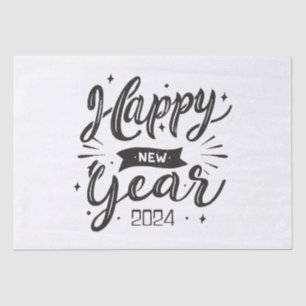 Happy new year 2024  tissue paper