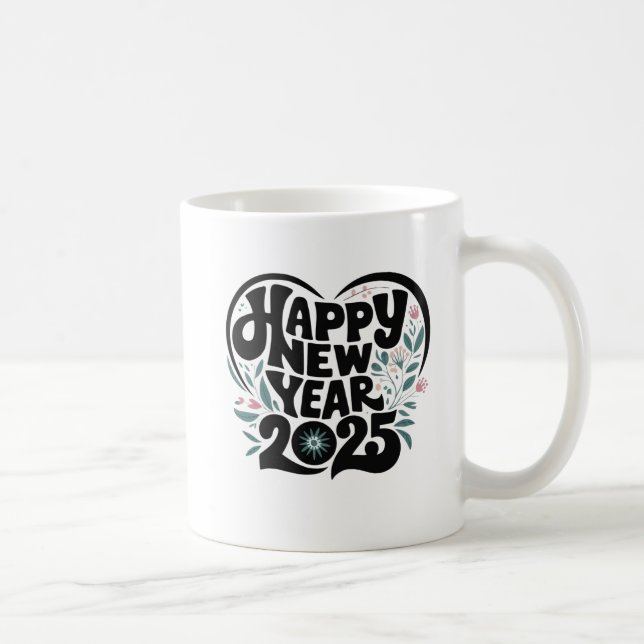 happy new year 2025  coffee mug (Right)
