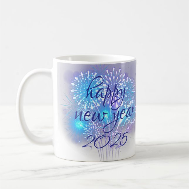 happy new year 2025 coffee mug (Left)