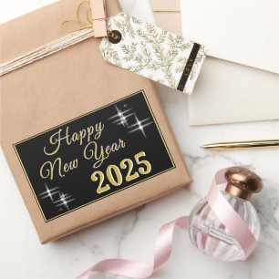 Happy New Year 2025 Elegant Sparkles Sticker