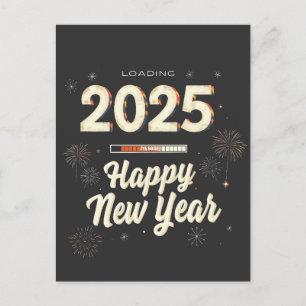 Happy New Year 2025 Family Matching  Postcard