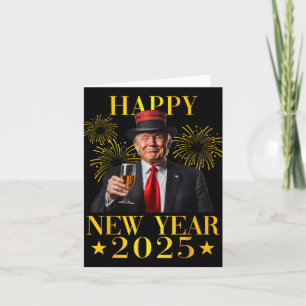Happy New Year 2025 Funny Trump New Year New Ameri Card