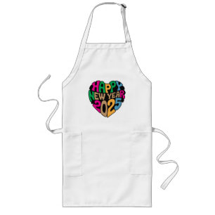 Happy New Year 2025 Long Apron