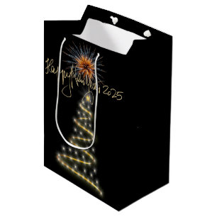 Happy New Year 2025 Medium Gift Bag