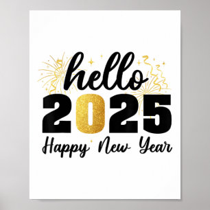 Happy New Year 2025 New Year Party Friends Family  Poster