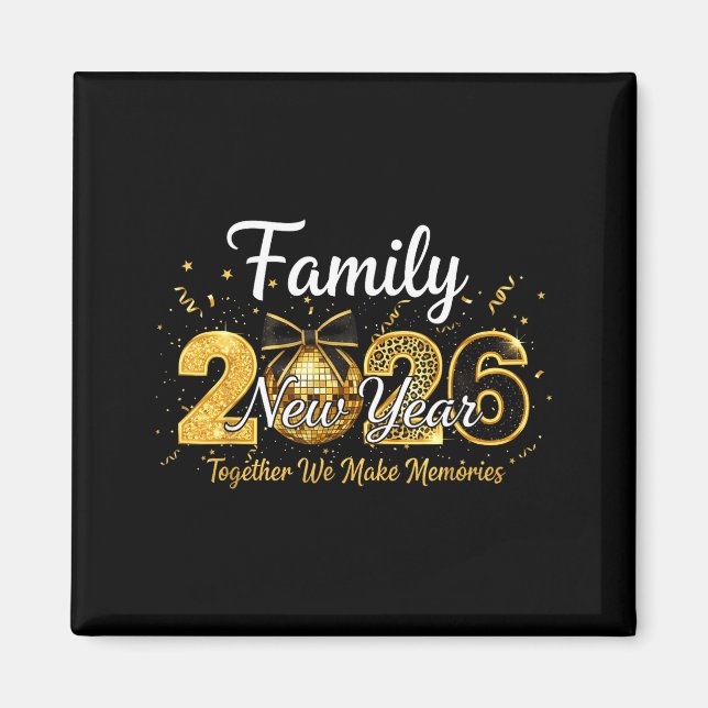 Happy New Year 2025 New Year's Eve Party Countdown Magnet (Front)