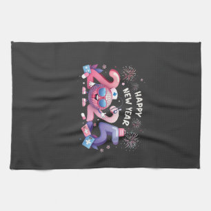 Happy New Year 2025 Nursing Disco Ball Healthcare Kitchen Towel
