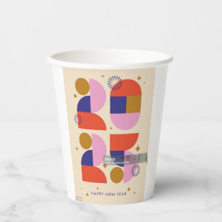 happy new year 2025 paper cups