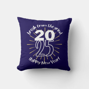 Happy New Year 2025 Pillow