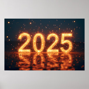 Happy New Year 2025 Poster