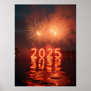 Happy New Year 2025 Poster