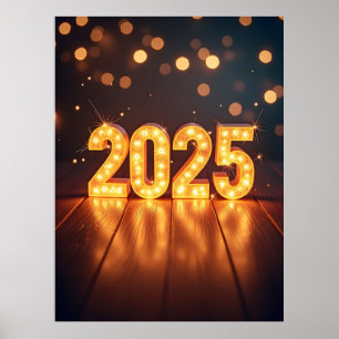 Happy New Year 2025 Poster