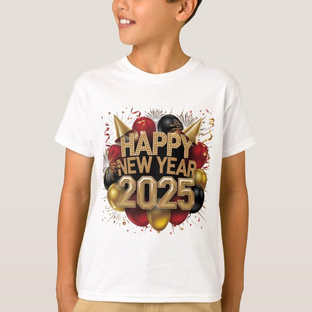 Happy New Year 2025 T-Shirt (Front)