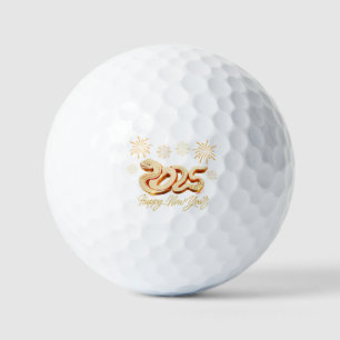 Happy New Year 2025 The Chinese Year of the Snake Golf Balls