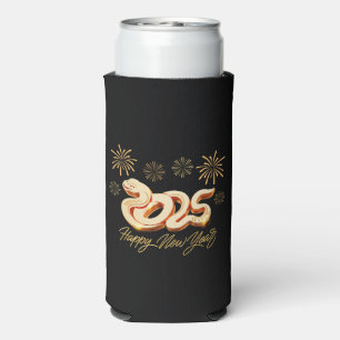 Happy New Year 2025 The Chinese Year of the Snake Seltzer Can Cooler