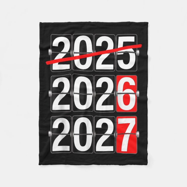 Happy New Year 2026 2027 67 Meme Six Seven Funny  Fleece Blanket (Front)