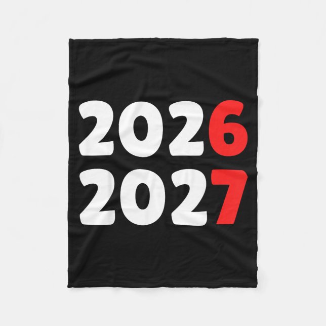Happy New Year 2026 2027 Funny Six Seven 67 Meme C Fleece Blanket (Front)