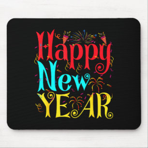 Happy New Year 2026 And Merry Christmas New Year E Mouse Pad