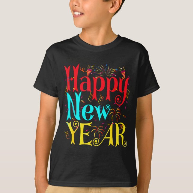 Happy New Year 2026 And Merry Christmas New Year E T-Shirt (Front)