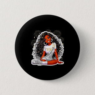 Happy New Year 2026 Black Girl Magic Melanin 2 Inch Round Button