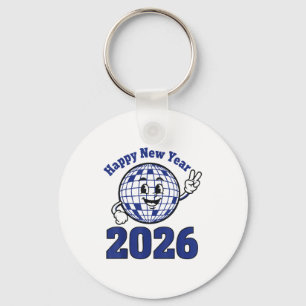 Happy New Year 2026 Celebration Design  Keychain